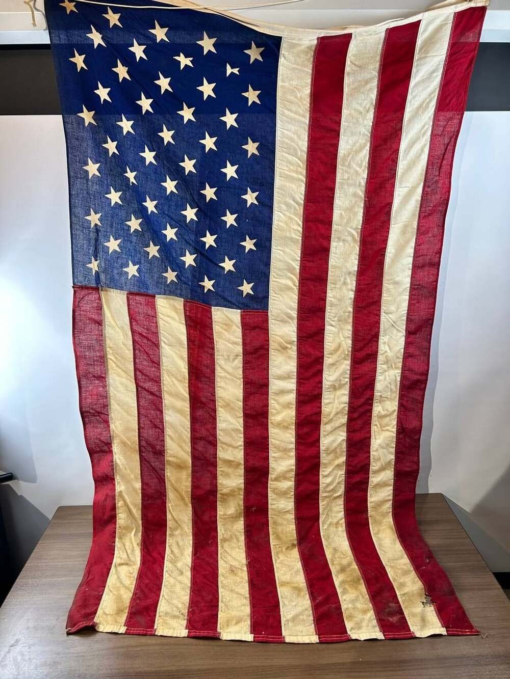 Vintage 50 Star American Flag Atlas Flag Corp 100% Cotton USA 58 x 31